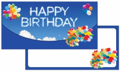 Dárková obálka na peníze nebo poukázky - č. 21826 DO Happy Birthday 